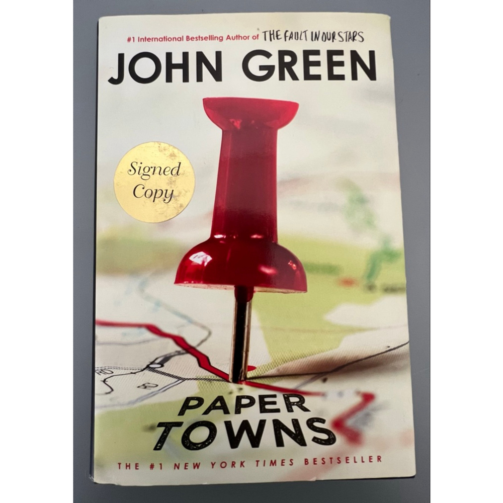 Paper Towns by John Green Hardcover Signed Copy YA Novel